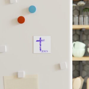 Team Jesus Square Magnet