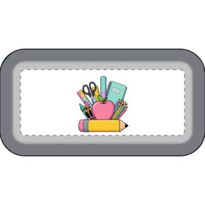 School supplies zippered Pouch-apple