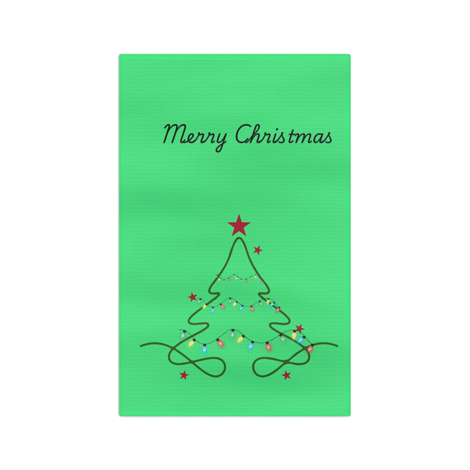 Christmas Tree Tea Towel – Festive Kitchen Decor & Holiday Hostess Gift