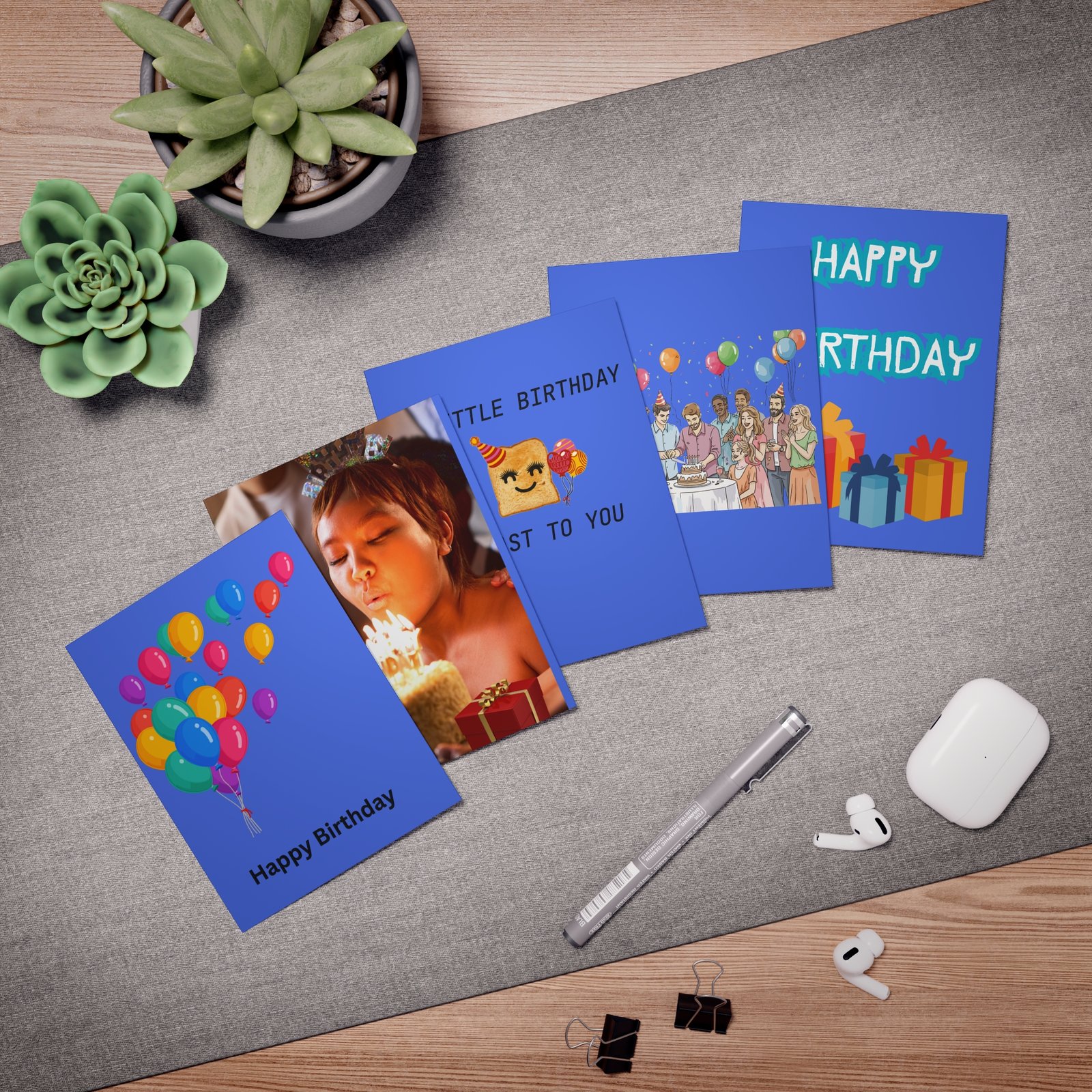 Birthday Greeting Cards – Beautiful Cards for Every Birthday Celebration — 5-Pack with warm wishes - Image 3