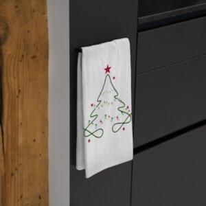 Christmas Tea Towel | Festive Kitchen Towel | Holiday Kitchen Decor & Gift