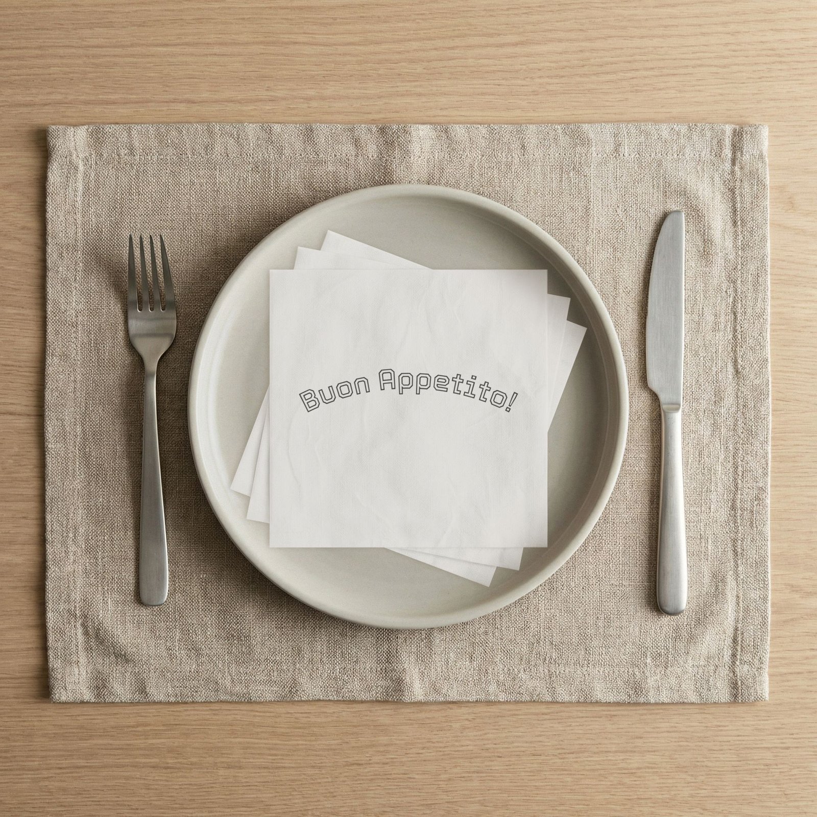 Buon Appetito! Napkins Buon Appetito! Cocktail Napkins | Italian Kitchen Napkins | Italian Dinner Party Decor | Housewarming Gift - Image 2