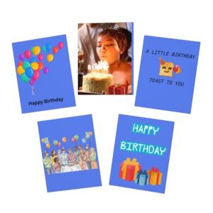 Birthday Greeting Cards – Beautiful Cards for Every Birthday Celebration   — 5-Pack with warm wishes