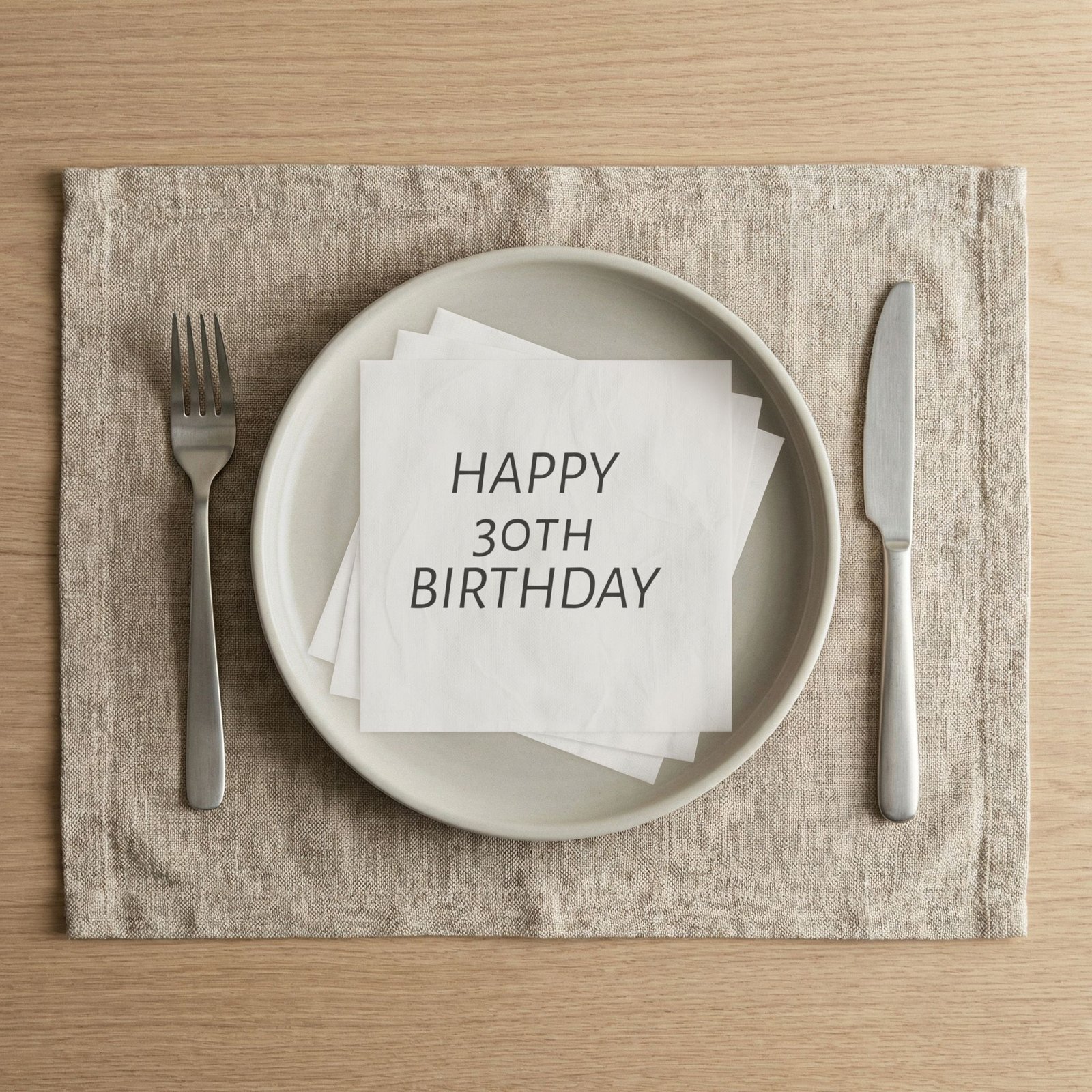 HAPPY BIRTHDAY Napkins-packs of 50- Customize age 30,40,50 - Image 2