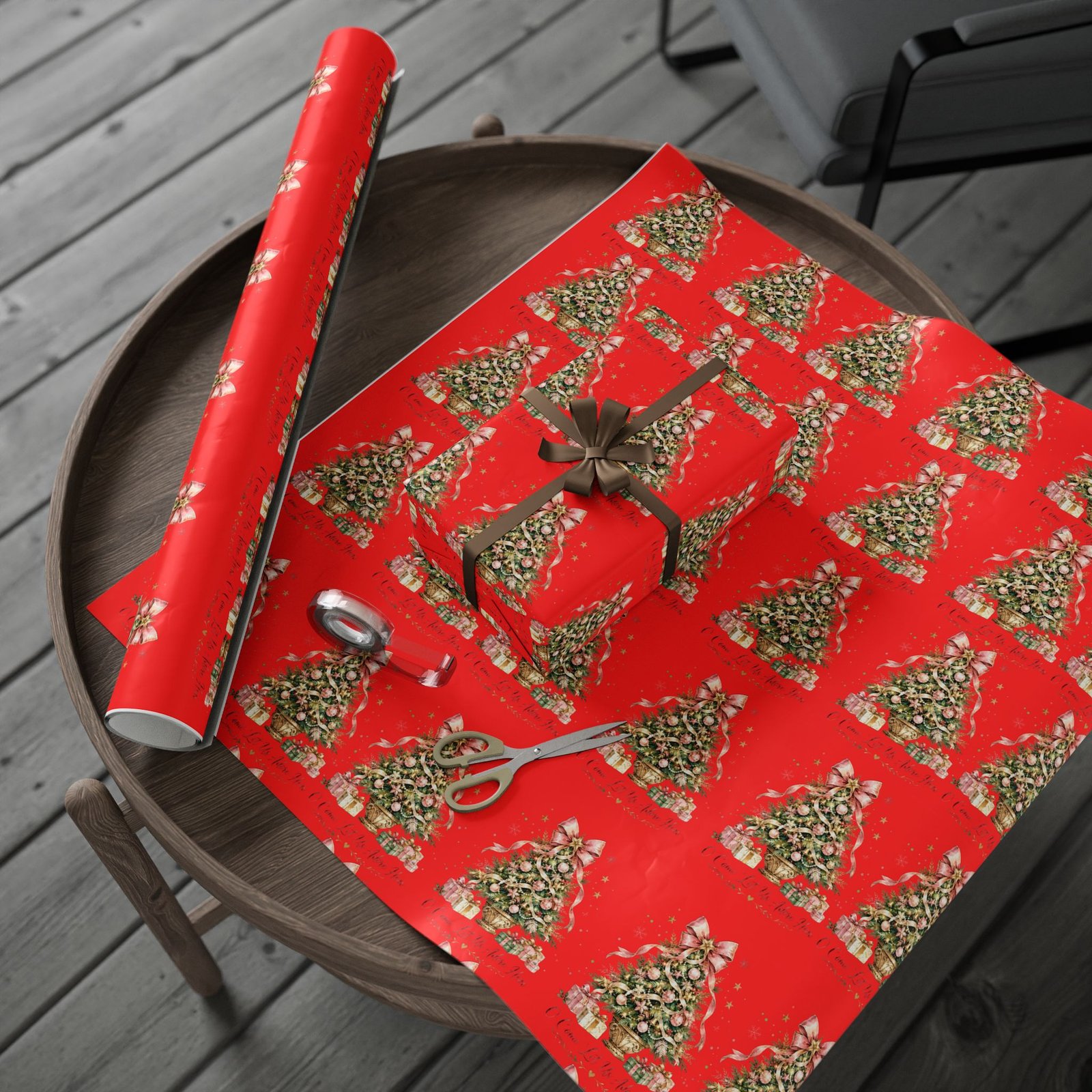Christmas Tree Wrapping Paper - Image 3