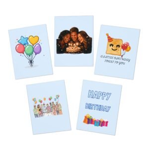 Birthday Greeting Cards – 5 Pack